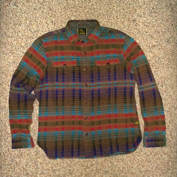 L.L.BEAN x TODD SNYDER Jacquard Pattern Flannel Chamois Shirt - Picture 5 of 12